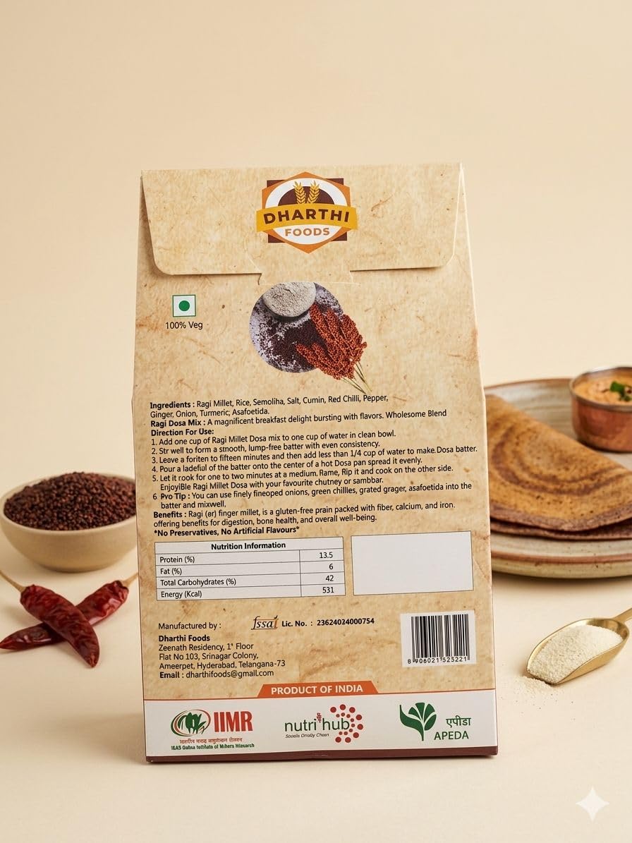 Crispy Ragi Dosa